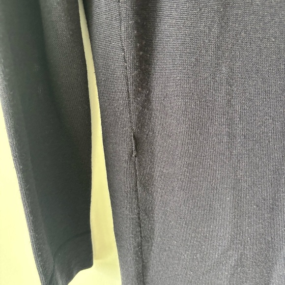 Karen Kane Lifestyle Extra Long Navy Blue Knit Cardigan 100% Merino Wool - Picture 10 of 11